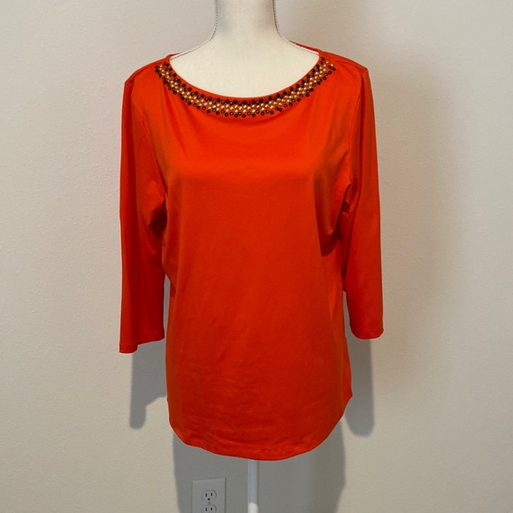 Ruby Rd. Tops - Ruby Rd. orange top size Large
